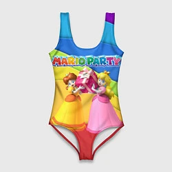 Купальник-боди 3D женский Mario Party - Nintendo, цвет: 3D-принт