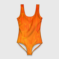 Купальник-боди 3D женский Абстрактно-огненный узор, цвет: 3D-принт