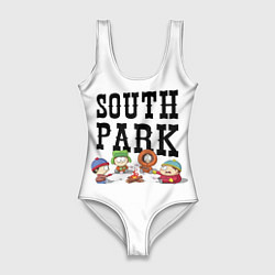 Купальник-боди 3D женский South park кострёр, цвет: 3D-принт