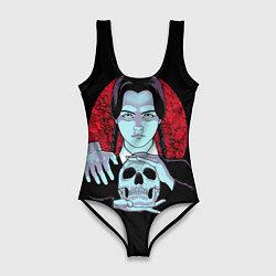 Женский купальник-боди Wednesday Skull
