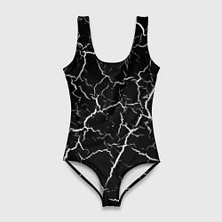 Женский купальник-боди Треснувшая текстура