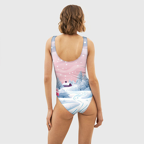 Женский купальник-боди Символ нового 2024 года / 3D-принт – фото 4