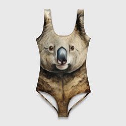 Женский купальник-боди Коала в стиле диаграмм Давинчи