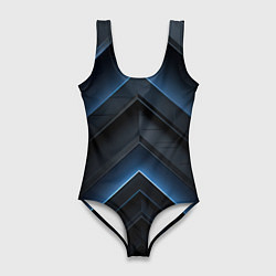 Купальник-боди 3D женский Синий мир абстракции, цвет: 3D-принт