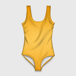 Купальник-боди 3D женский Апельсиновый градиент, цвет: 3D-принт