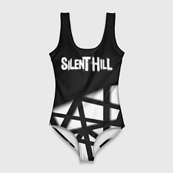 Купальник-боди 3D женский Silent Hill геометрия, цвет: 3D-принт