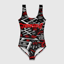 Купальник-боди 3D женский Tekken steel japan, цвет: 3D-принт