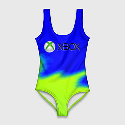 Женский купальник-боди Xbox кислотный стиль текстура