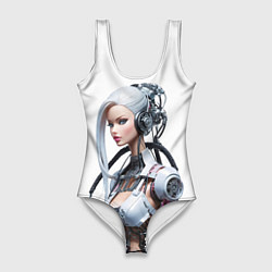 Женский купальник-боди Cyber warrior Barbie - ai art fantasy