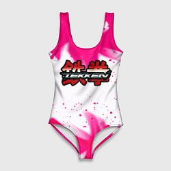 Купальник-боди 3D женский Tekken neon flame, цвет: 3D-принт