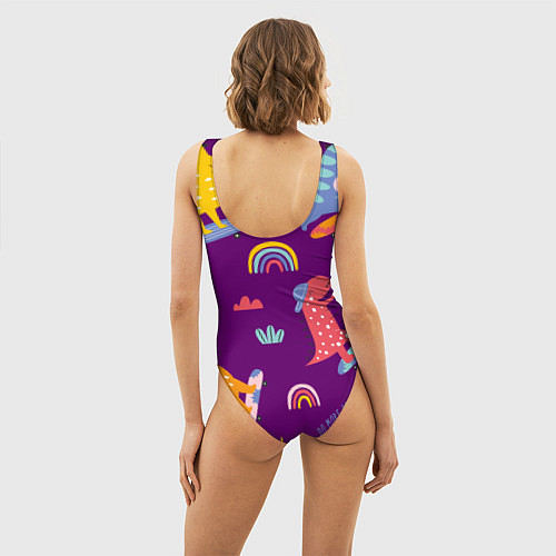 Женский купальник-боди No rules / 3D-принт – фото 4