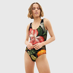 Купальник-боди 3D женский Набивной рисунок, цвет: 3D-принт — фото 2