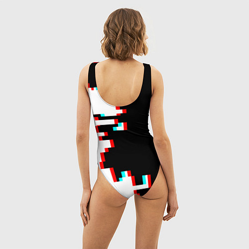 Женский купальник-боди Doom geometry / 3D-принт – фото 4