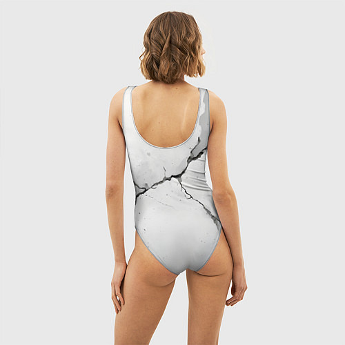 Женский купальник-боди Растрескавшийся бетон / 3D-принт – фото 4