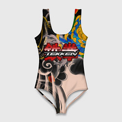 Купальник-боди 3D женский Tekken tatoo japan, цвет: 3D-принт