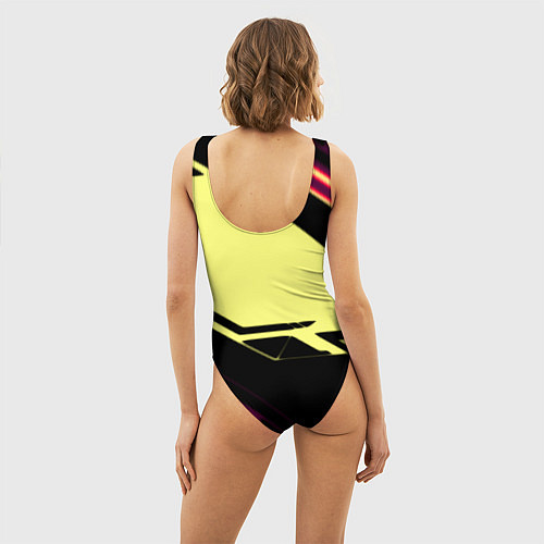 Женский купальник-боди Linkin park geometry steel / 3D-принт – фото 4