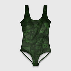 Женский купальник-боди Абстракция - strange camouflage