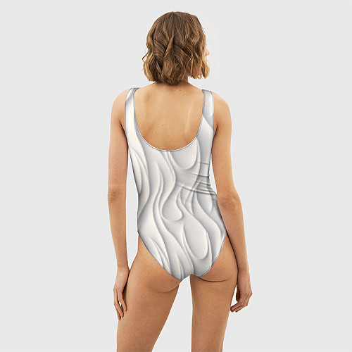 Женский купальник-боди Рельефный узор / 3D-принт – фото 4