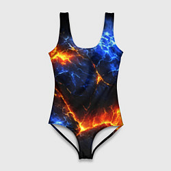 Женский купальник-боди Лада и лед в разломе плит