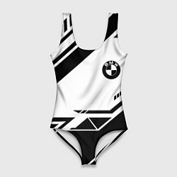 Женский купальник-боди BMW geometry black