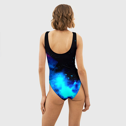 Женский купальник-боди Monster energy космос / 3D-принт – фото 4