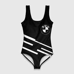 Купальник-боди 3D женский BMW geometry line, цвет: 3D-принт