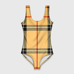 Женский купальник-боди Классическая клеточка