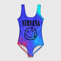 Женский купальник-боди Nirvana жидкие краски