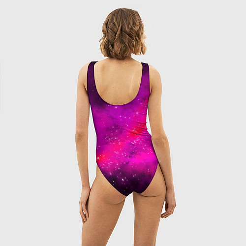 Женский купальник-боди Космонавт в космическом море / 3D-принт – фото 4
