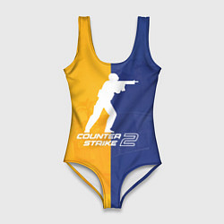 Купальник-боди 3D женский Cs 2, цвет: 3D-принт