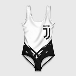 Женский купальник-боди Juventus geometry black