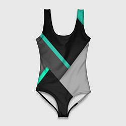 Купальник-боди 3D женский Multicoloured, цвет: 3D-принт