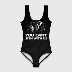 Купальник-боди 3D женский Сидиус и вейдер тёмная сторона, цвет: 3D-принт