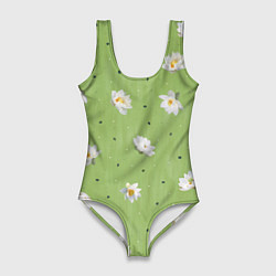 Женский купальник-боди Лотосы и семена