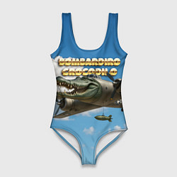 Женский купальник-боди Bombardino Crocodillo мем
