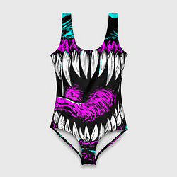 Женский купальник-боди Клыки венома