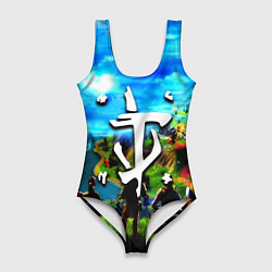 Женский купальник-боди Fortnite x doom logo