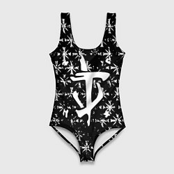 Купальник-боди 3D женский Doom x farcry game, цвет: 3D-принт