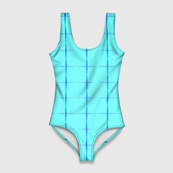 Женский купальник-боди Сolor blue line