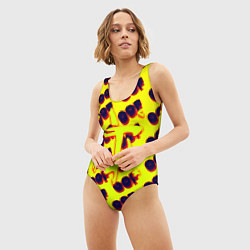 Купальник-боди 3D женский Doom off, цвет: 3D-принт — фото 2