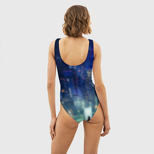 Женский купальник-боди Нами киберпанк реализм / 3D-принт – фото 4