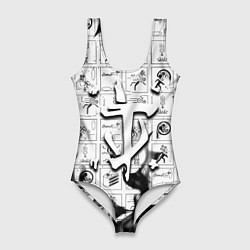 Женский купальник-боди Doom x portal fire