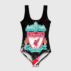Женский купальник-боди Liverpool краски штрихи