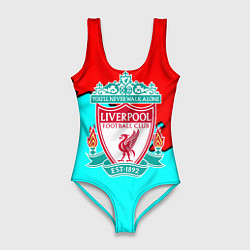 Женский купальник-боди Liverpool краски текстура штрихи
