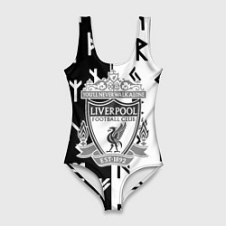 Женский купальник-боди Liverpool символы текстура