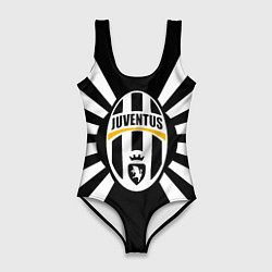 Купальник-боди 3D женский Ювентус линии, цвет: 3D-принт