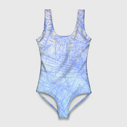 Купальник-боди 3D женский В инее, цвет: 3D-принт