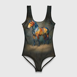 Женский купальник-боди Конь Ренессанс