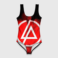 Купальник-боди 3D женский Linkin Park: Red style, цвет: 3D-принт