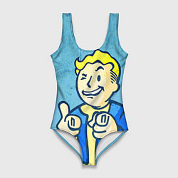 Купальник-боди 3D женский Fallout: It's okey, цвет: 3D-принт